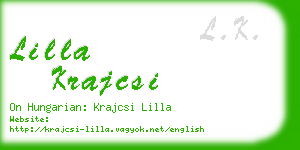 lilla krajcsi business card